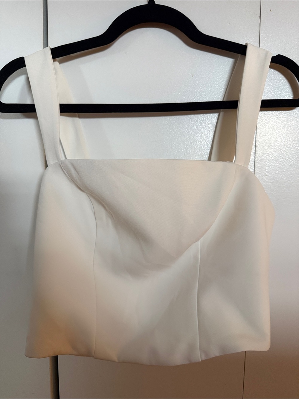 Lovers + Friends Cream Strapless Bustier Top